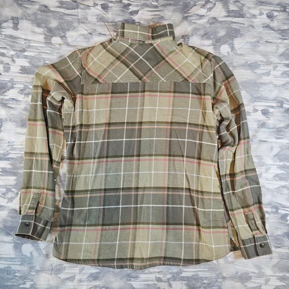 Columbia Pitchstone Plaid Flannel Long Sleeve Button Up Shirt Men's size Medium - Picture 3 of 8